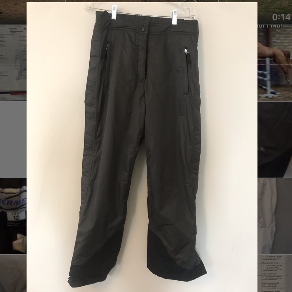 Obermeyer black ski pants 10 12